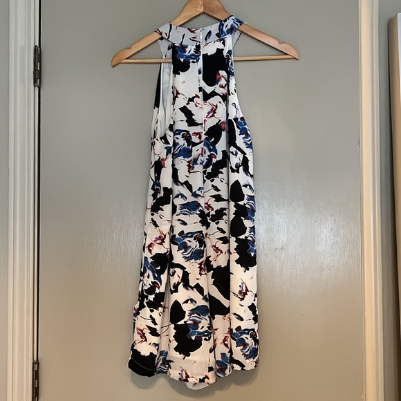 Eight Sixty white abstract floral print romper - Picture 2 of 2